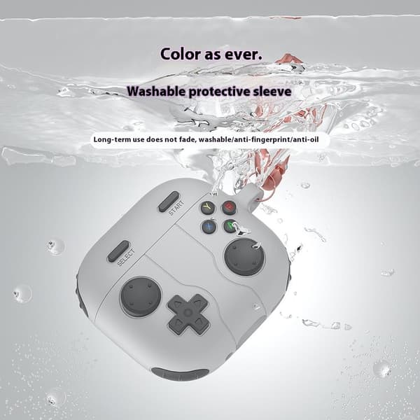 Silikonskal Med Karbinhake Apple AirPods 4 Gamepad Grå