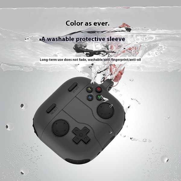 Silikonskal Med Karbinhake Apple AirPods 4 Gamepad Mörkgrå