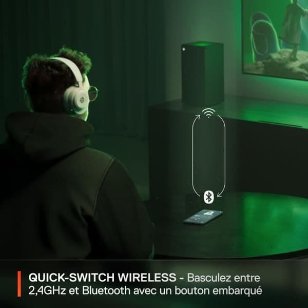 Trådlöst spelheadset - STEELSERIES - Arctis Nova 5X - Vit