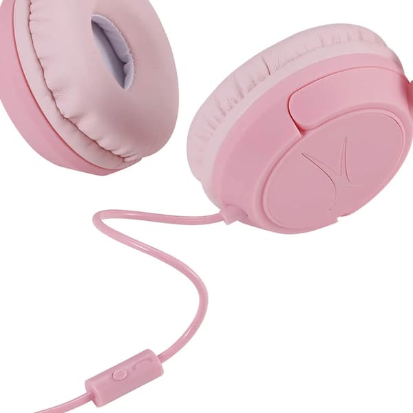 Altec Lansing on-ear lasten kuulokkeet - äänenvoimakkuus rajoitettu 85 dB:iin - vaaleanpunainen
