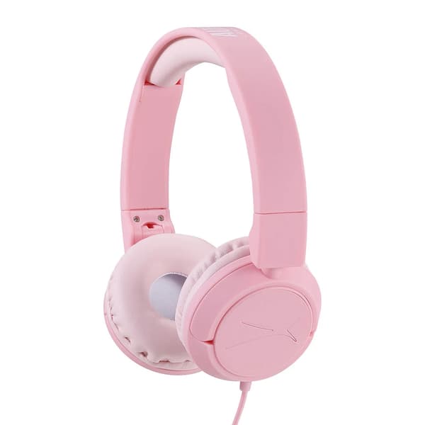 Altec Lansing on-ear lasten kuulokkeet - äänenvoimakkuus rajoitettu 85 dB:iin - vaaleanpunainen