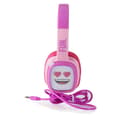 Miniatyrbillede 2 af 7: Emoji Flip'N'Switch on-ear hovedtelefoner til børn 4-8 år - begrænset volumen - Pink