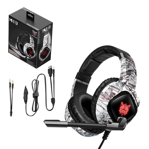 Gaming-hodetelefoner ONIKUMA K19 Camou White