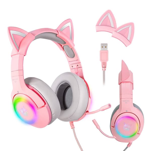 Gaming-hodetelefoner ONIKUMA K9 Rosa