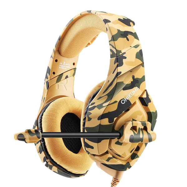 ONIKUMA K1-B -pelikuulokkeet (keltainen)