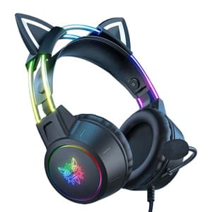 ONIKUMA X15 PRO spelheadset Cat (svart)