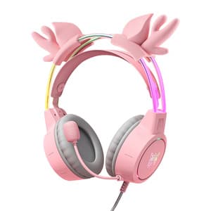 ONIKUMA X15Pro Gaming-hovedtelefoner Pink/Hjortehorn