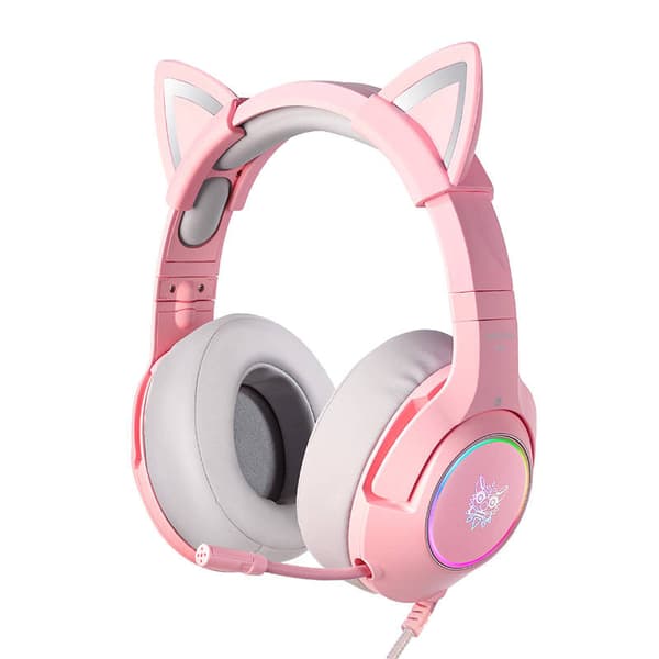 Gaming høretelefoner ONIKUMA K9 Pink RGB