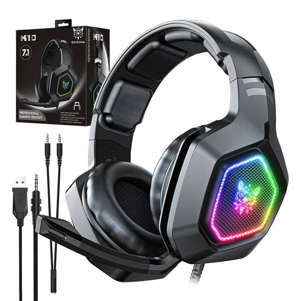 Gaming-hodetelefoner ONIKUMA K10 (svart)