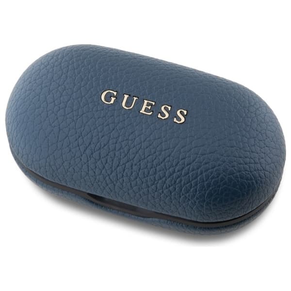 Guess TWS In-Ear Hörlurar Bluetooth Grained Classic Logo - Blå