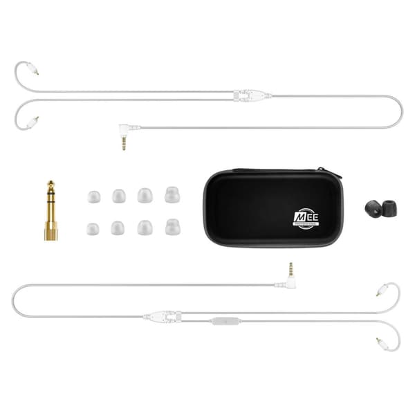 MEE Audio MX1PRO Wired Headphones Clear