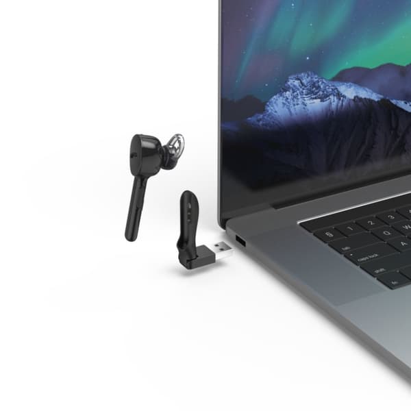 Hama Mono Bluetooth®-headset MyVoice1300 Multipoint Voice Control Svart