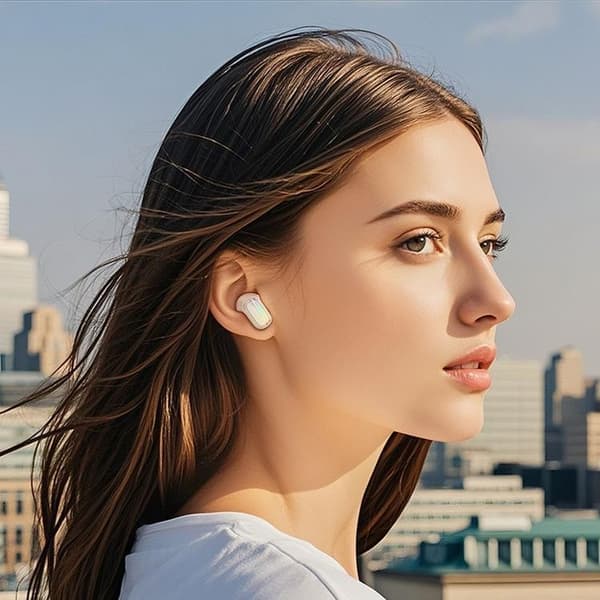 Hoco TWS In-Ear Hörlurar Bluetooth ANC ENC EQ20 - Milky Vit