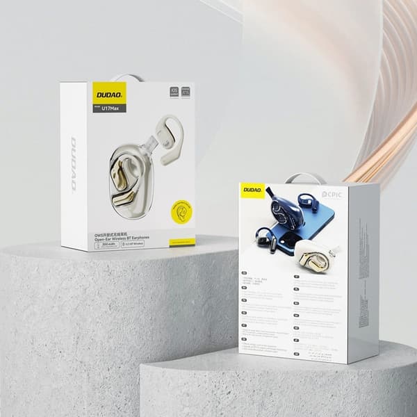 Dudao In-Ear Hörlurar U17Max OWS Bluetooth 5.3 - Vit
