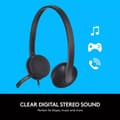 Pikkukuva 4 / 11: Logitech H340 USB-kuulokemikrofoni, stereo, USB-kuulokemikrofoni Windowsille ja Macille - musta