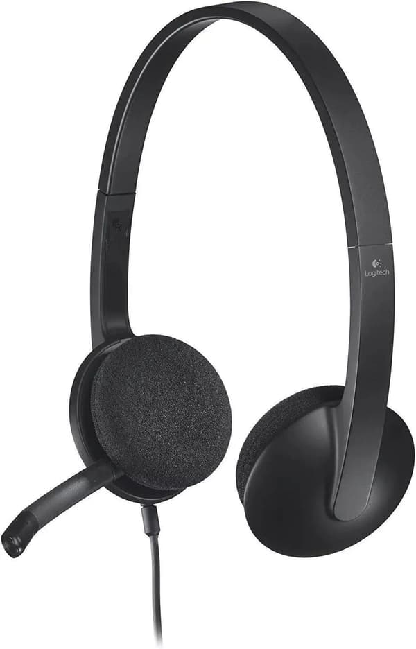 Logitech H340 USB-kuulokemikrofoni, stereo, USB-kuulokemikrofoni Windowsille ja Macille - musta