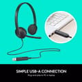 Pikkukuva 6 / 11: Logitech H340 USB-kuulokemikrofoni, stereo, USB-kuulokemikrofoni Windowsille ja Macille - musta