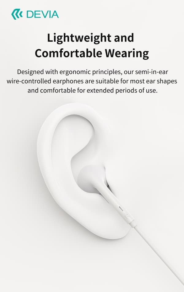 in-Ear USB-C hörlurar för Samsung / iPhone 15, 16 och Mobil med USB-C Kontakt