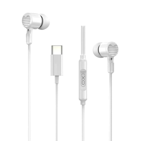 in-Ear USB-C Stereo hörlurar för Samsung / iPhone 15, 16 och Mobil med USB-C Kontakt Vit
