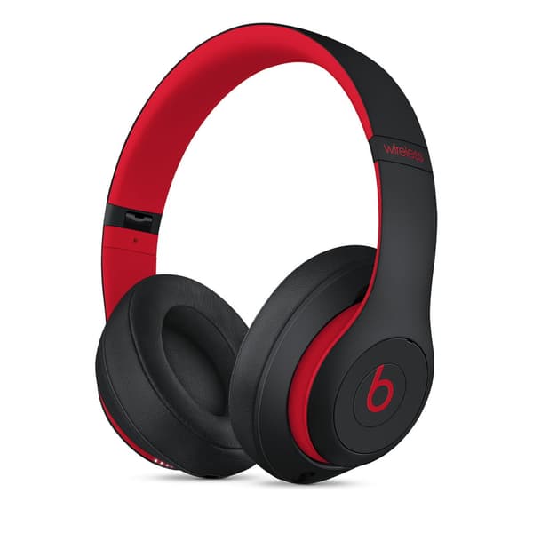 Beats Studio 3 langattomat Bluetooth-kuulokkeet - ANC-melunvaimennus - musta/punainen