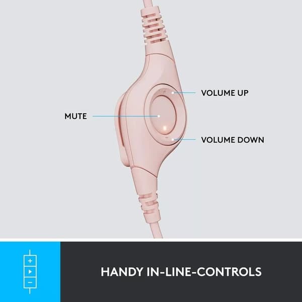 Logitech H390 trådanslutet headset med brusreducerande mikrofon USB in-line-kontroll