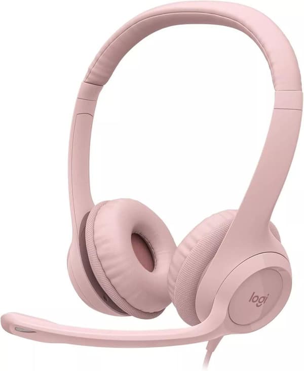 Langalliset Logitech H390 -kuulokkeet, joissa on melua vaimentava mikrofoni USB In-Line -ohjaus