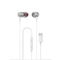 Miniatyrbild 1 av 6: Dudao X1PROT In-Ear Hörlurar Anslutna USB-C Kabel 1.2 m - Vit