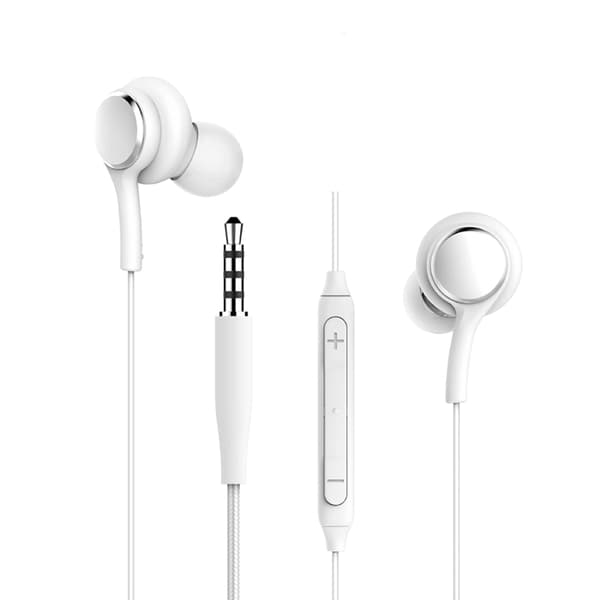 WIWU Trådbundna Hörlurar Jack 3.5mm EB310 - Vit