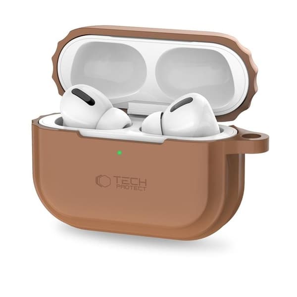 Tech-Protect Airpods Pro 1/2 Skal Silikon Rope - Brun