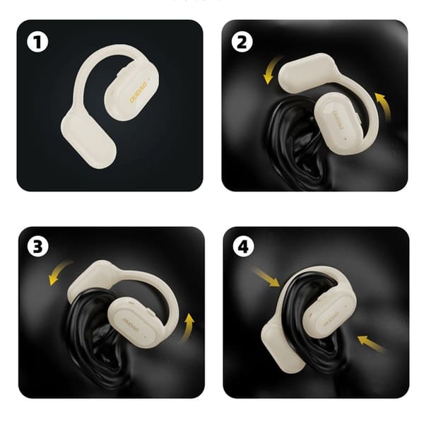 Dudao OWS U4A In-Ear Hörlurar Bluetooth 5.3 IPX5 - Vit