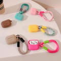 Miniatyrbild 4 av 5: Tech-Protect Airpods Pro 1/2 Skal Silikon Rope - Cafe Latte