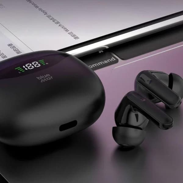 Blue Star Trådlösa In-Ear Hörlurar TWS T60 - Svart