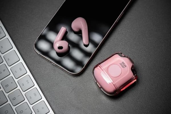 Blue Star Trådlösa In-Ear Hörlurar TWS Fi22 - Rosa