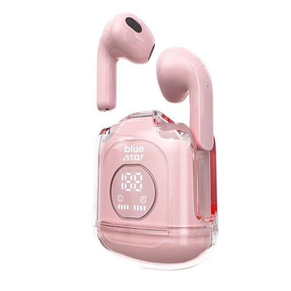 Blue Star Trådlösa In-Ear Hörlurar TWS Fi22 - Rosa