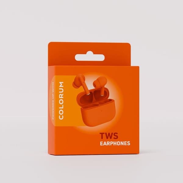 Colorum TWS In-Ear Hörlurar Bluetooth CTWS-10 - Orange