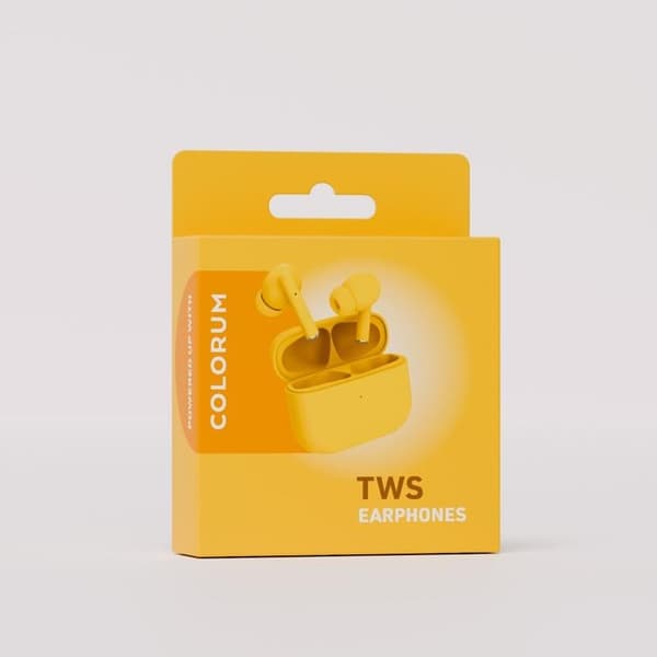 Colorum TWS In-Ear Hörlurar Bluetooth CTWS-05 - Gul