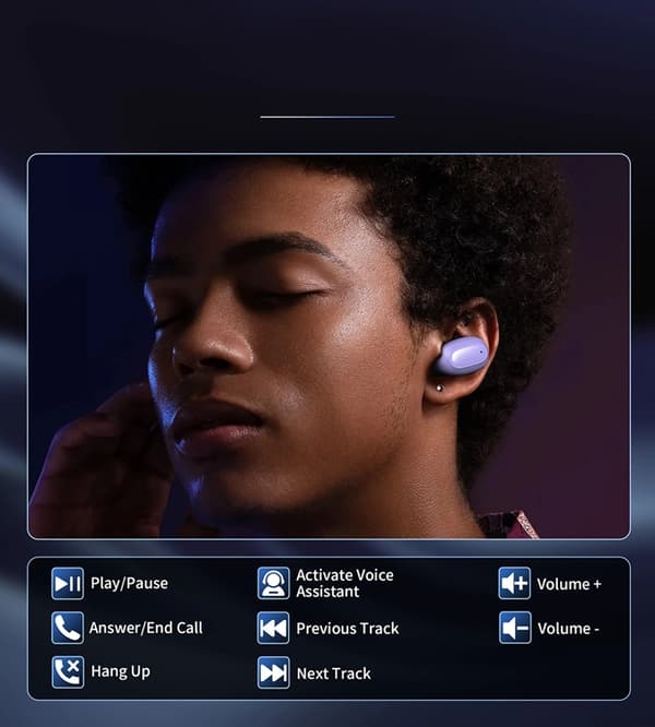 Choetech In-ear Trådlösa Hörlurar TWS Bluetooth MEMS - Lila