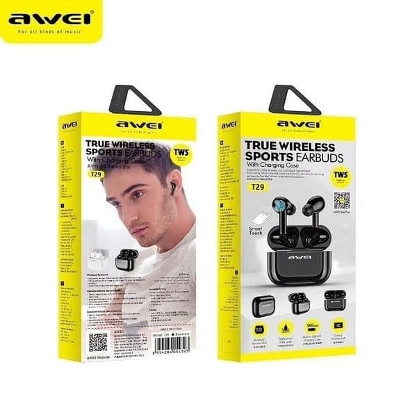 Awei TWS Bluetooth In-Ear Hörlurar T29 - Vit