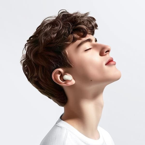 Hoco TWS In-Ear Hörlurar Trådlösa Bluetooth EQ19 - Milky Vit