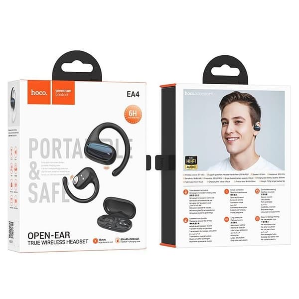 Hoco TWS In-Ear Hörlurar Bluetooth EA4 - Svart