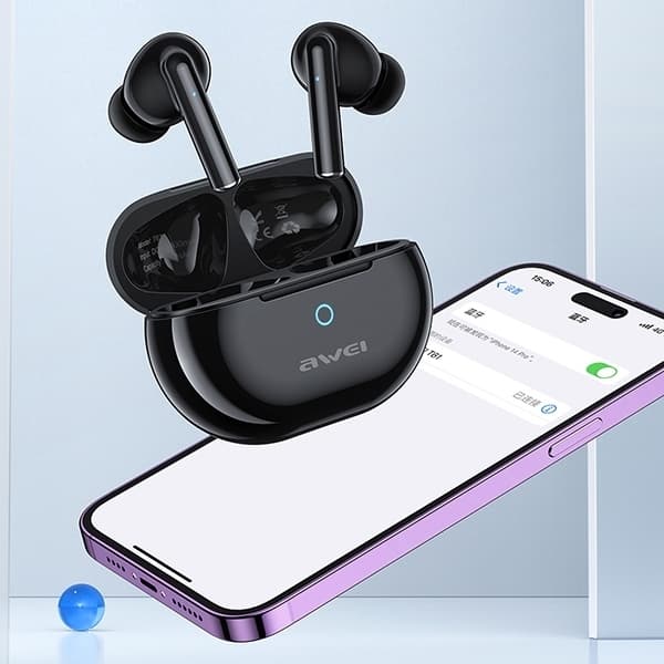 Awei TWS Bluetooth In-Ear Hörlurar T61 - Svart