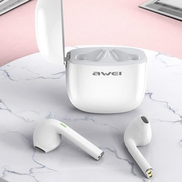 Awei TWS Bluetooth In-Ear Hörlurar T28 - Vit