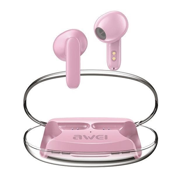 Awei TWS Bluetooth In-Ear Hörlurar T85 ENC - Rosa