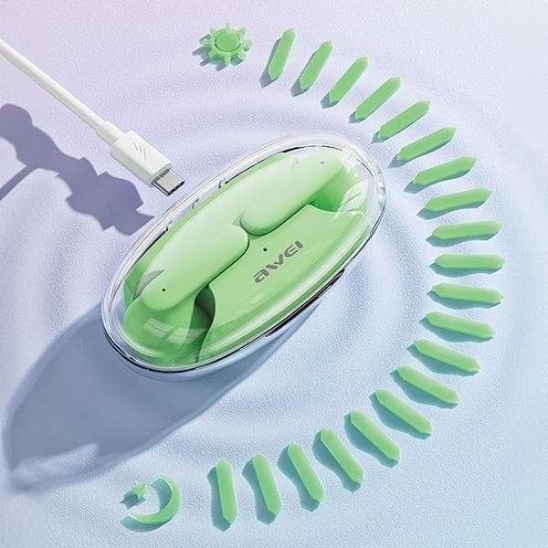 Awei TWS Bluetooth In-Ear Hörlurar T85 ENC - Vit
