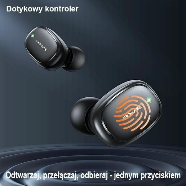 Awei TWS Bluetooth In-Ear Hörlurar T13 Pro - Svart