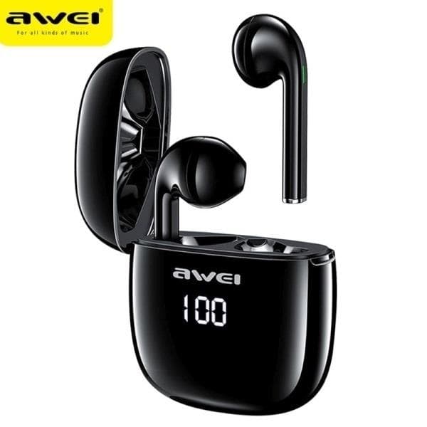 Awei TWS Bluetooth In-Ear Hörlurar T28P - Svart