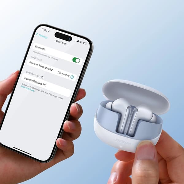 Joyroom TWS In-Ear Hörlurar Bluetooth 5.4 ANC IP54 - Vit