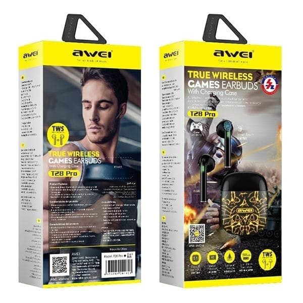 Awei TWS Bluetooth In-Ear Hörlurar T28 Pro - Svart