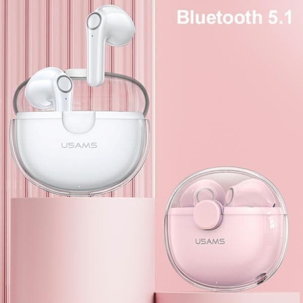 USAMS In-Ear Hörlurar Bluetooth TWS BU Series - Vit