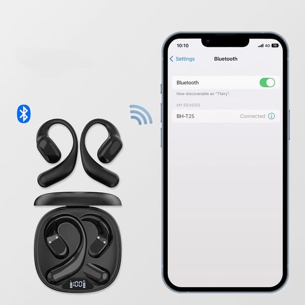 Choetech On-ear Trådlösa Hörlurar TWS OWS - Svart